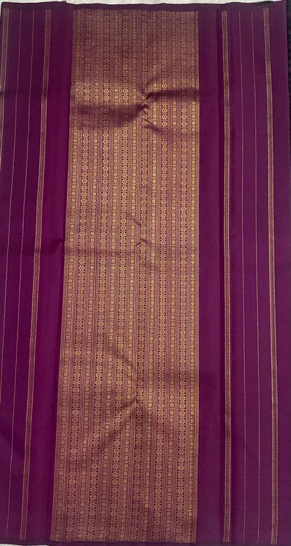 Wine Color Pure Silk Saree