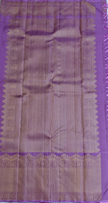 Pastel Lavender Pure Silk Saree