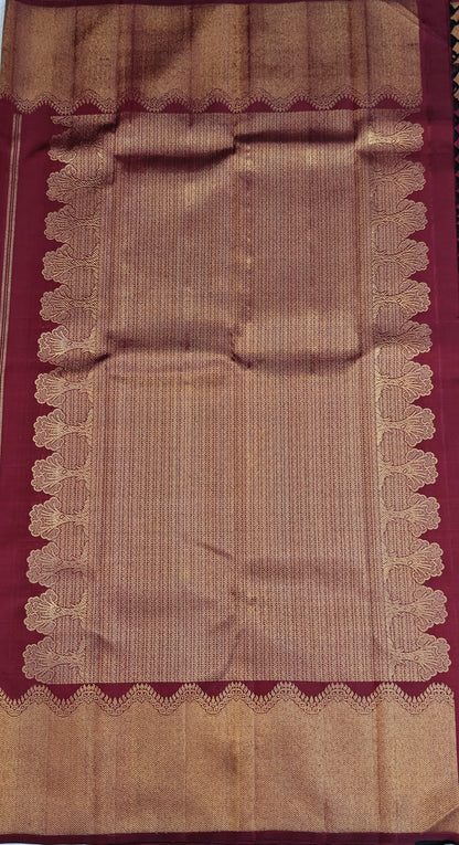 Maroon Pure Silk Saree