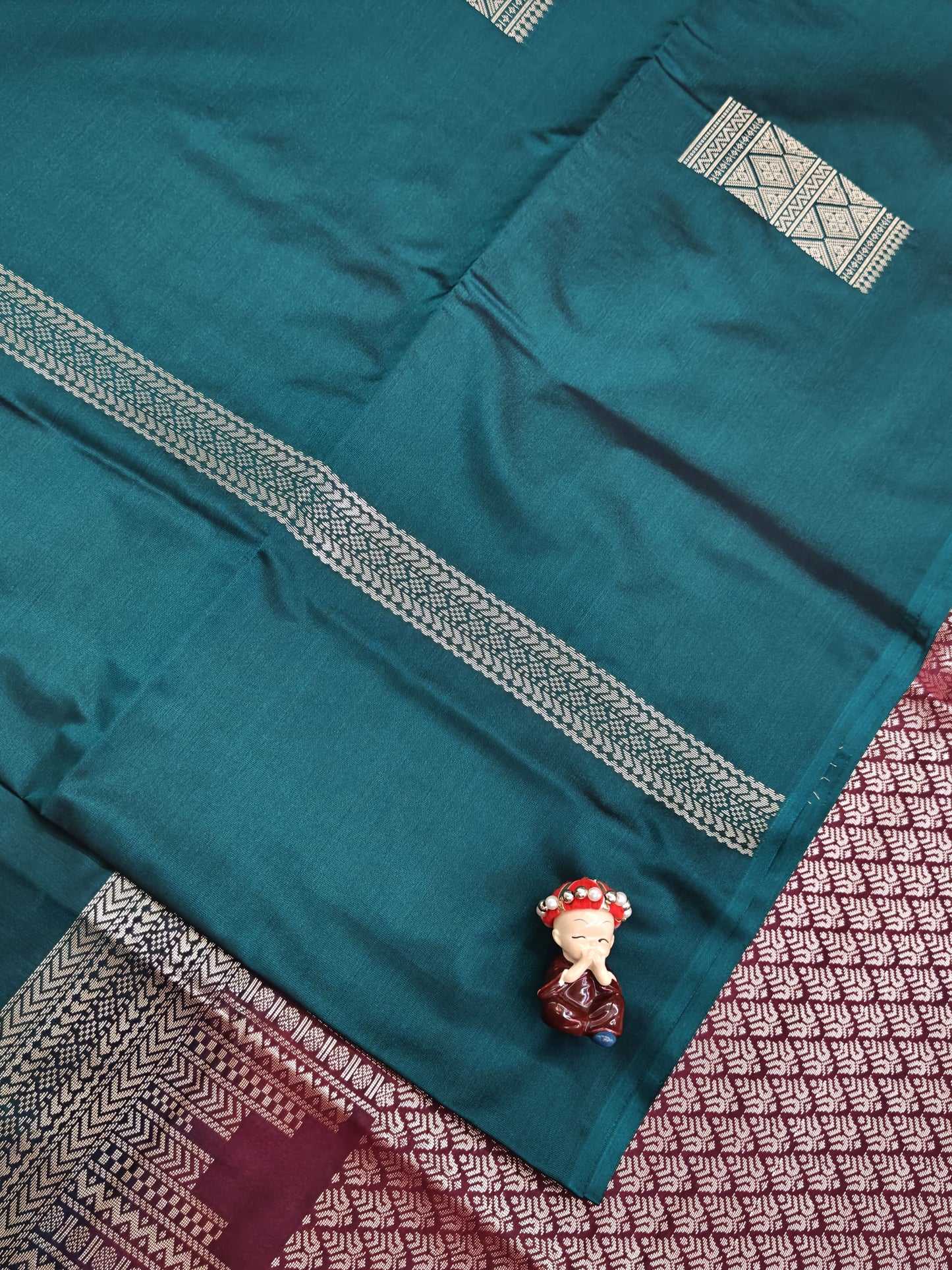 Dark Green Semi Soft Silk Saree