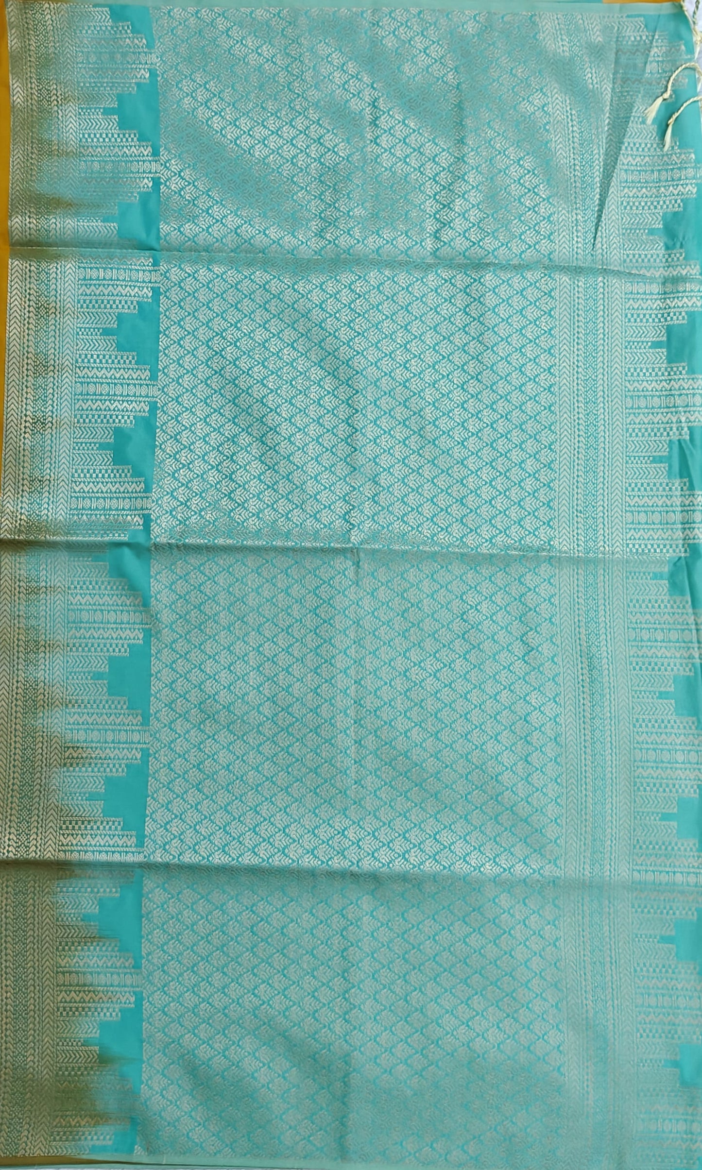 Mustard Yellow Semi Soft Silk Saree