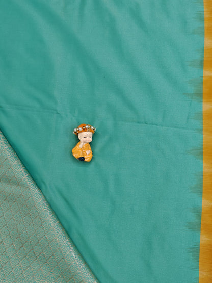 Mustard Yellow Semi Soft Silk Saree