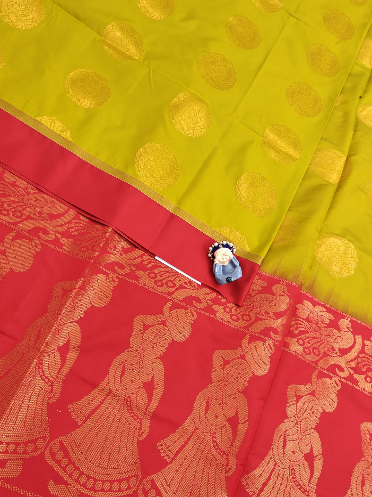 Mustard Yellow Semi Soft Silk Saree