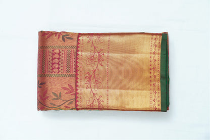 Maroon Pure Kanchipuram Handloom Silk Saree