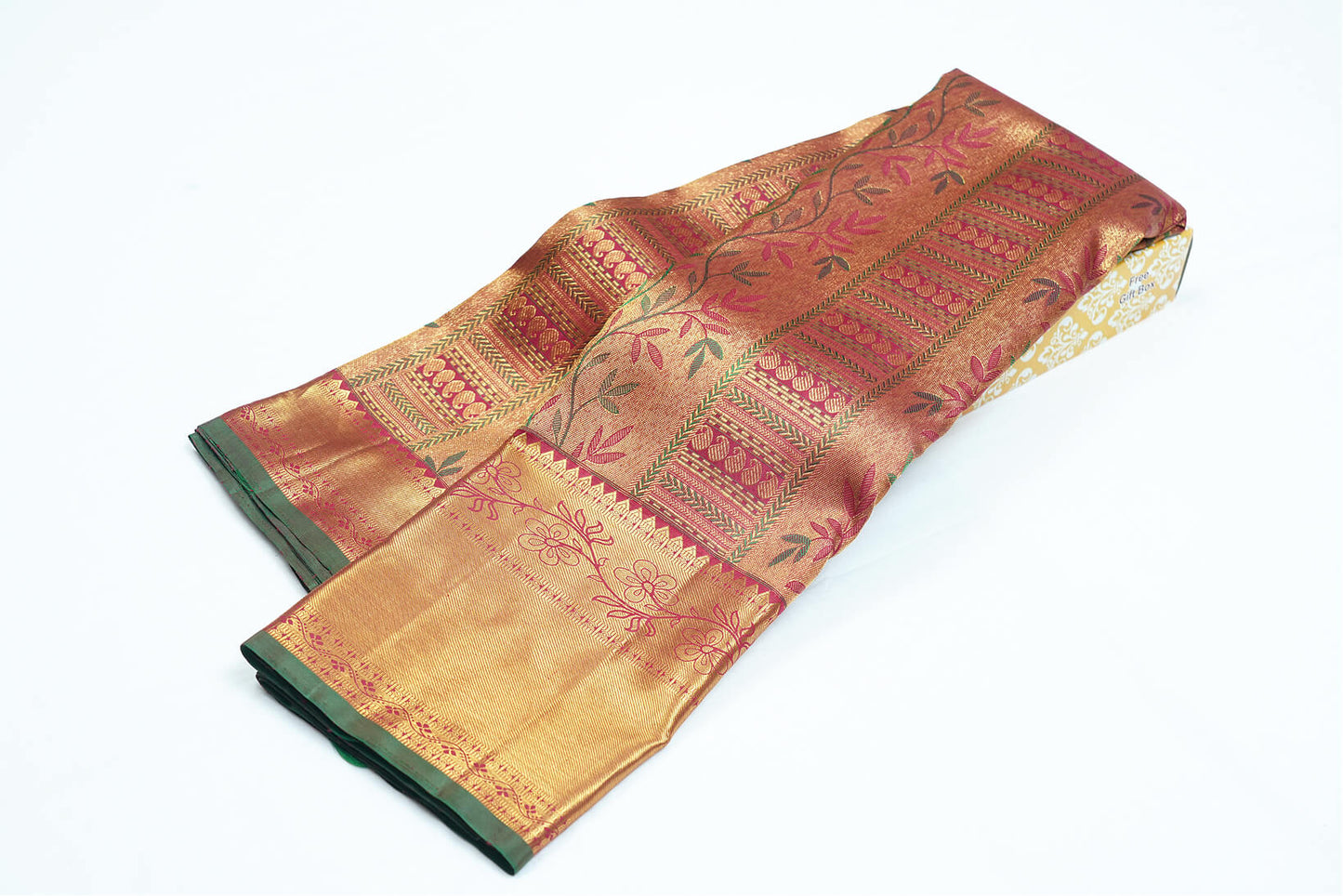 Maroon Pure Kanchipuram Handloom Silk Saree