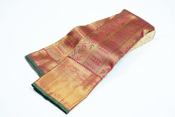 Merun Pure Kanchipuram Handloom Silk Saree