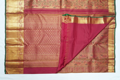 Maroon Pure Kanchipuram Handloom Silk Saree