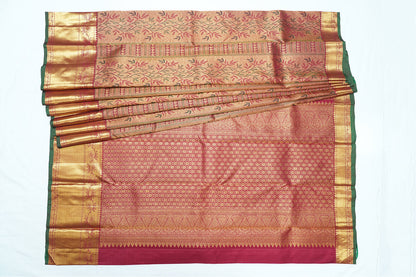 Maroon Pure Kanchipuram Handloom Silk Saree