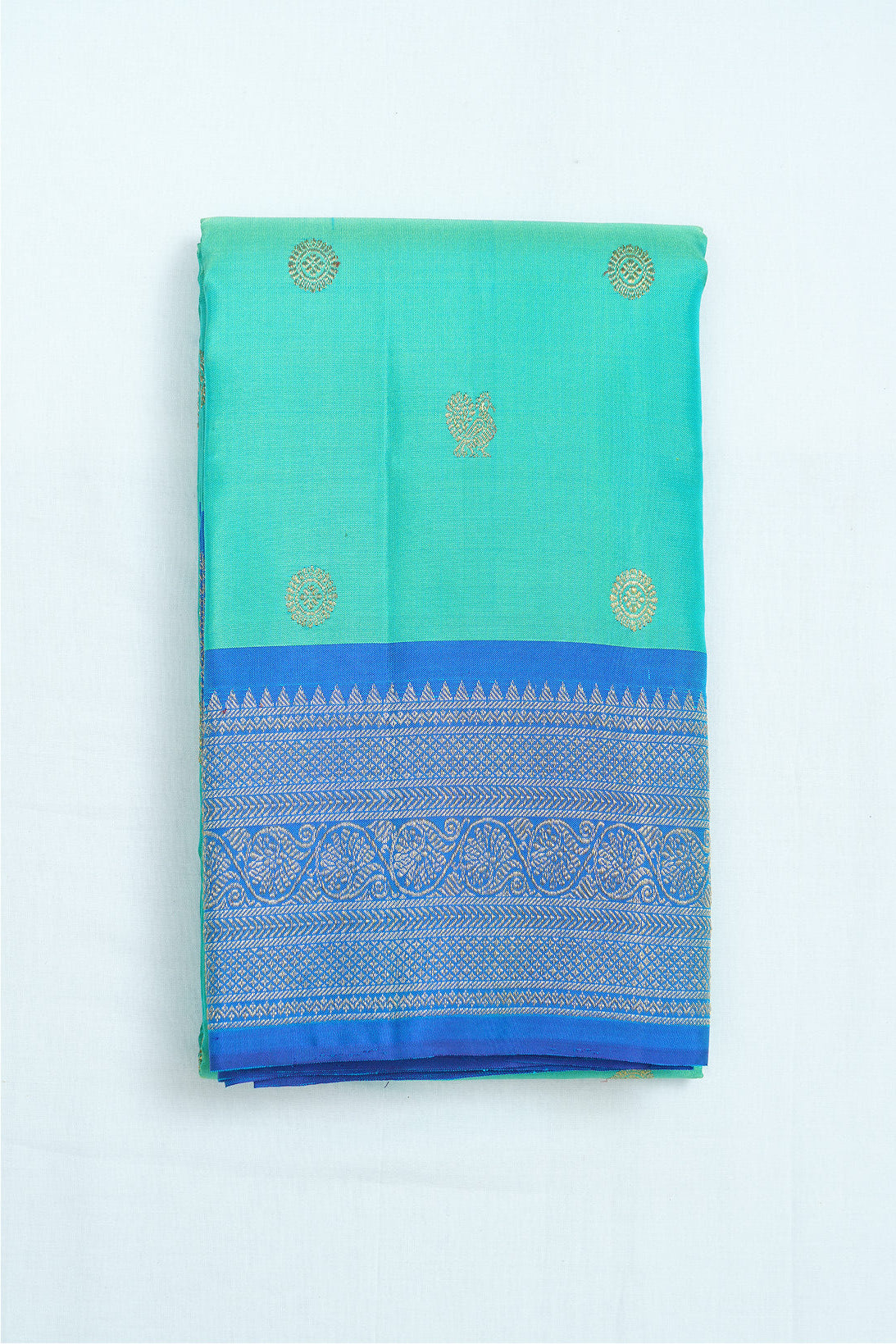 Bright Green Pure Kanchipuram Handloom Silk Saree