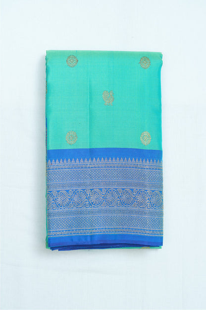 Bright Green Pure Kanchipuram Handloom Silk Saree
