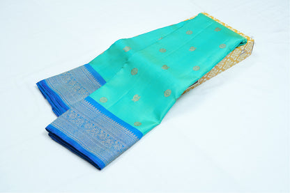 Bright Green Pure Kanchipuram Handloom Silk Saree