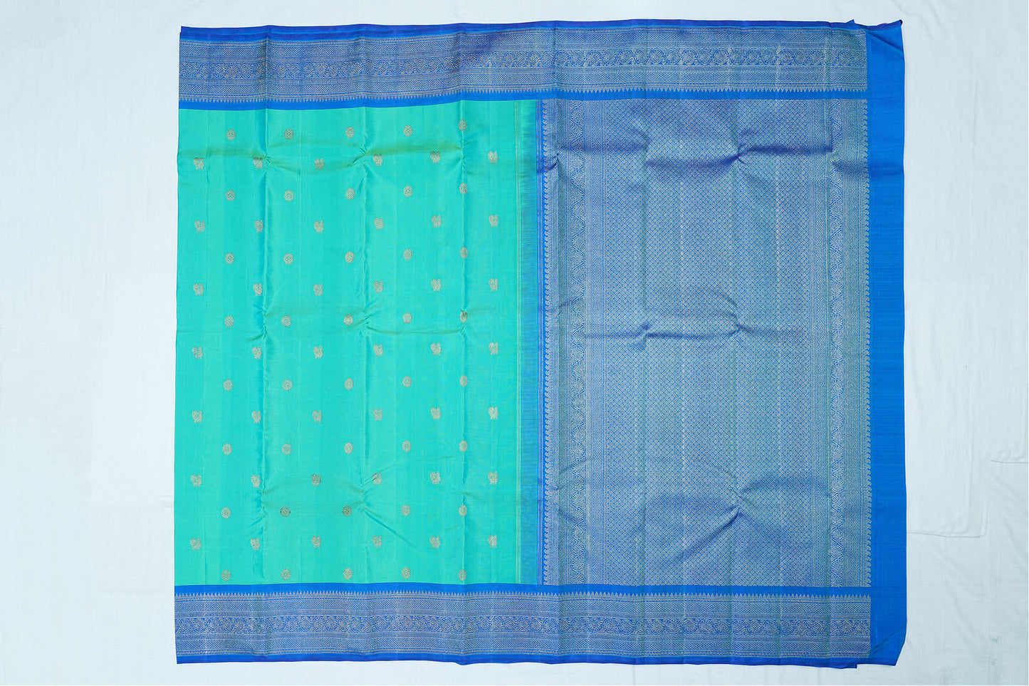 Bright Green Pure Kanchipuram Handloom Silk Saree