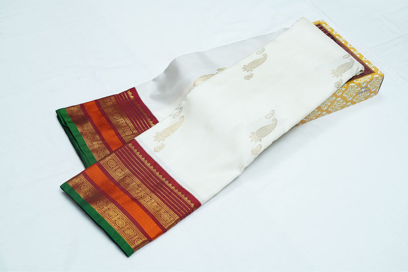 Temple-style and traditional floral motifs.